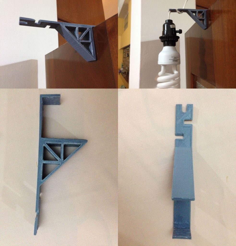 Ménsula sin tornillos. ABS.