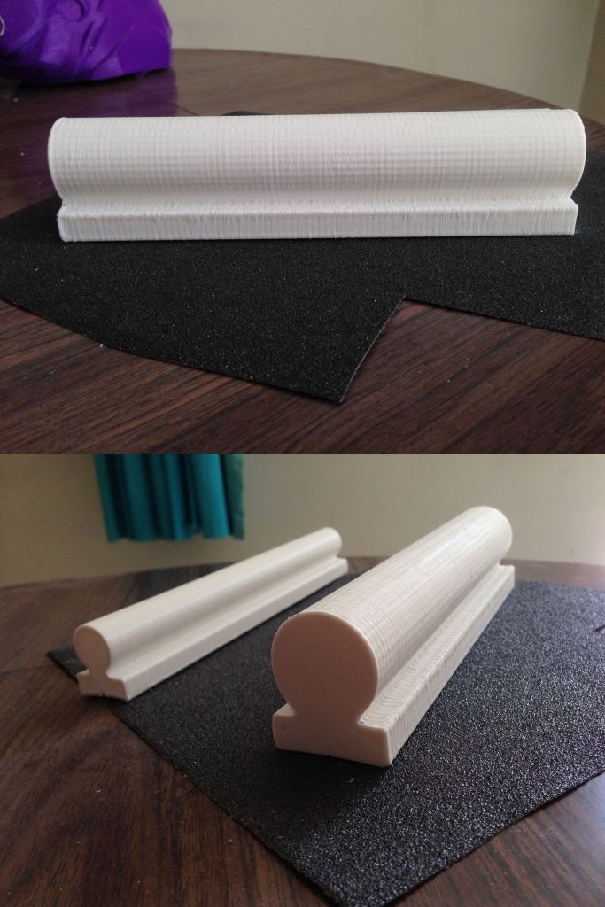 Modelo para fabricar moldes para aislante dielectrico en U. PLA.